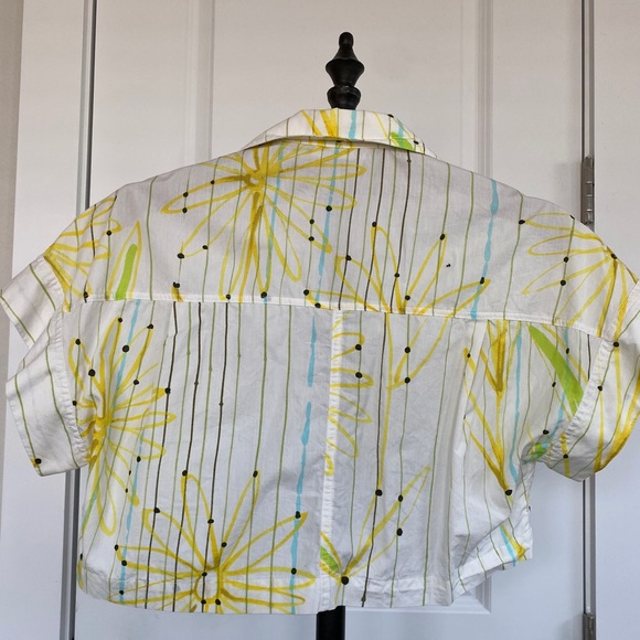 Zara Cropped Collared Top - Picture 4 of 4